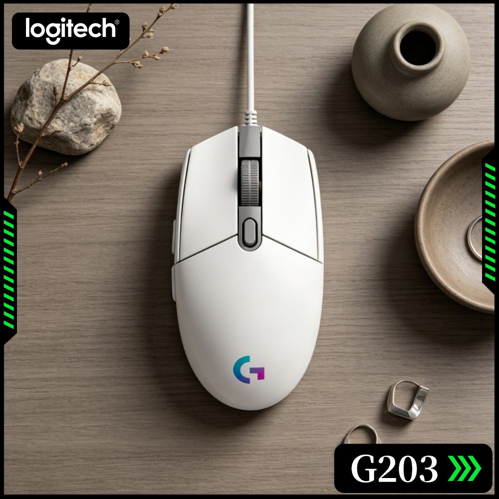 Logitech Mouse G203 - Logitech G203 Bedrade Gamingmuis Duurzame Behuizing