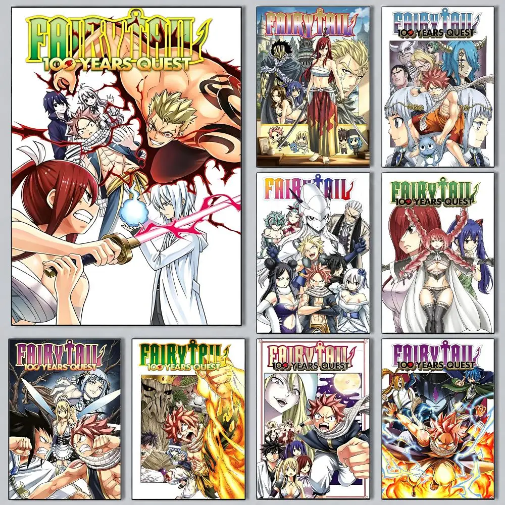 Office Quest - Moderne, esthetische wandposter met anime-thema: Fairy