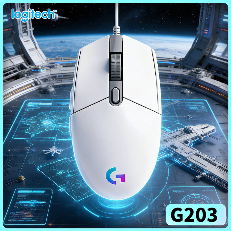 Logitech Mouse G203 - Logitech G203 Bedrade Gamingmuis 200-8000 DPI