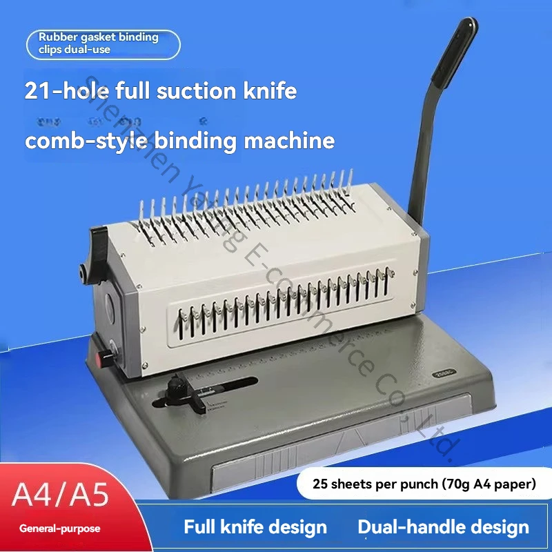 21-gaats kambindmachine, enkel - Binding Machine Comb recensie en prijs