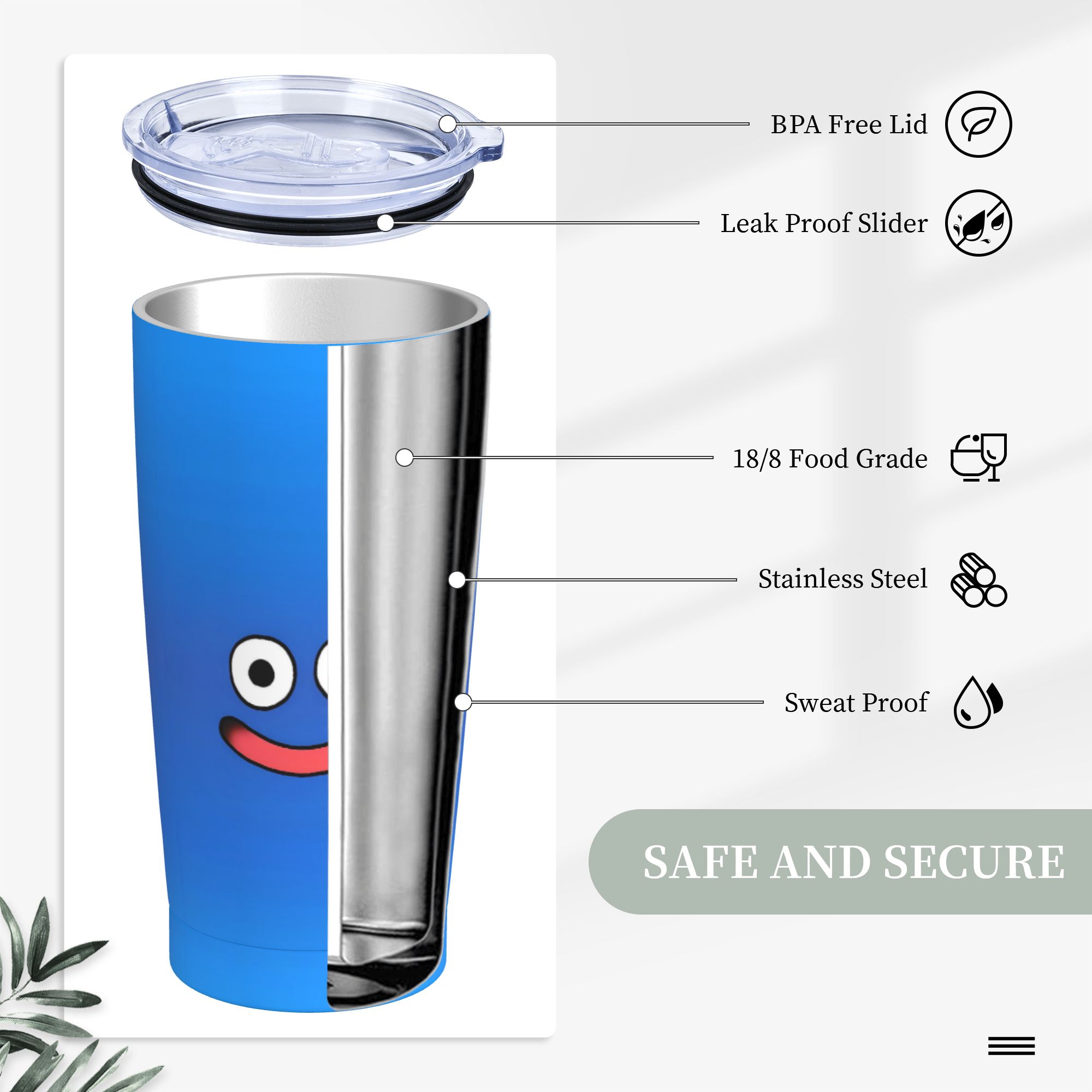 D-Dragon Quest Slime roestvrij - Office Quest recensie en prijs