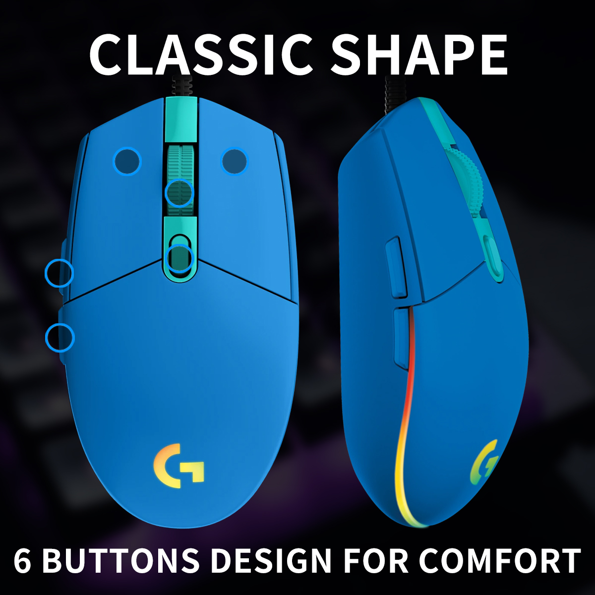 Logitech G203 LIGHTSYNC bedrad - Logitech Mouse G203 recensie en prijs
