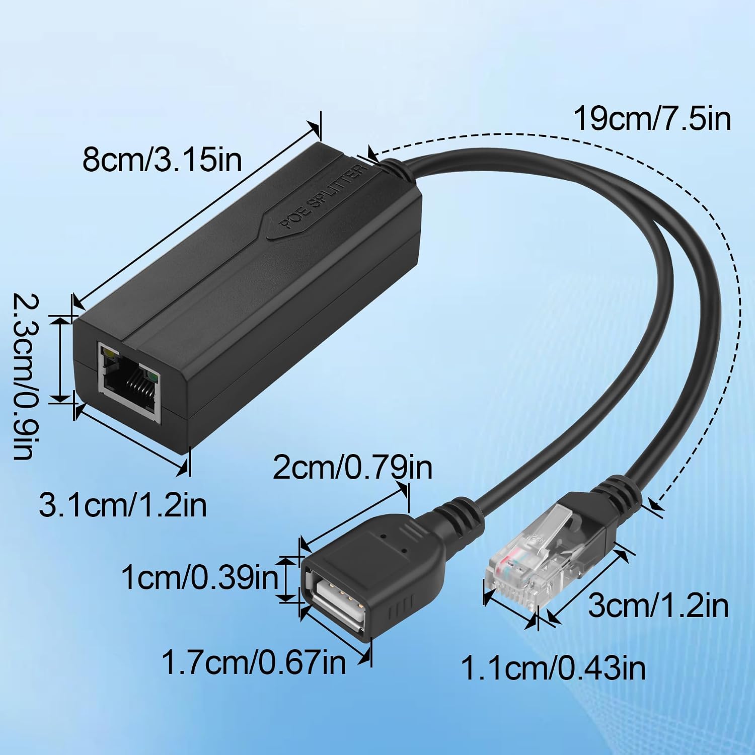 PoE Splitter 5V 2.4A USB Type  - Power Over Ethernet recensie en prijs